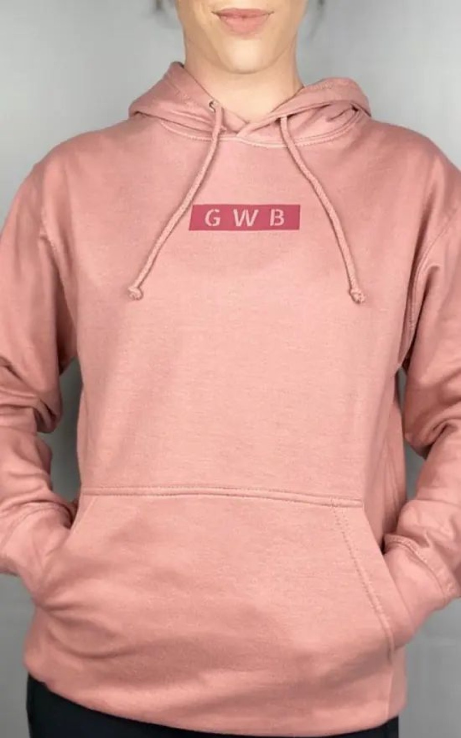 Sweaters & Hoodies * | New The Gym Wear Boutique Rose Gold Oversized Hoodie