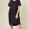 Dresses * | New Aftershock London Oversized Midi Dress With Pockets In Navy