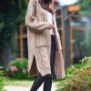 Knitwear * | Best Sale Awama Long Thick Cardigan In Beige