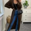 Knitwear * | Discount Jjxx Maxi Cardigan In Dark Brown