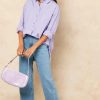 Tops * | Top 10 Jjxx Relaxed Fit Poplin Shirt In Violet