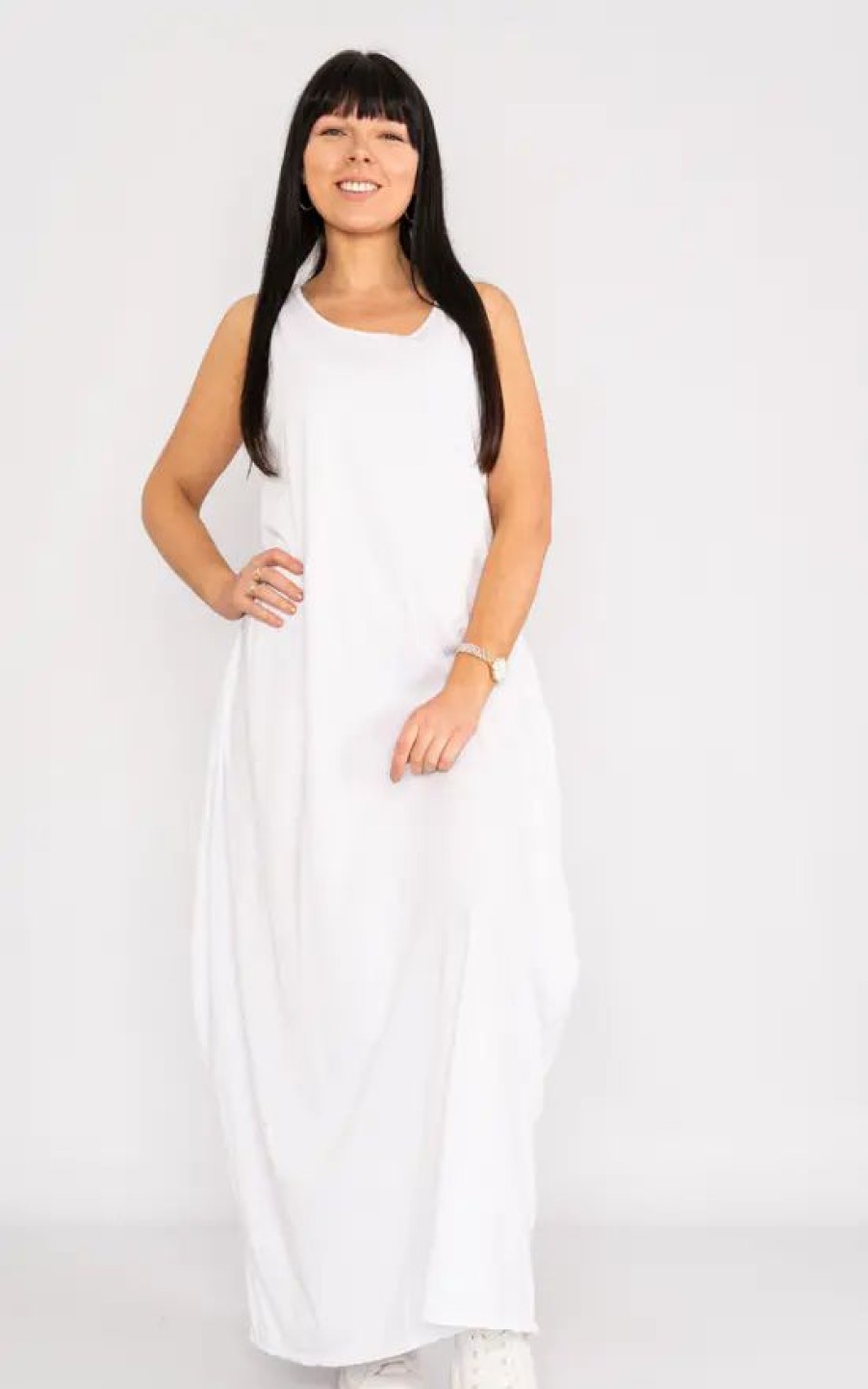 Dresses * | Top 10 Lucy Sparks White Comfortable Maxi Dress.